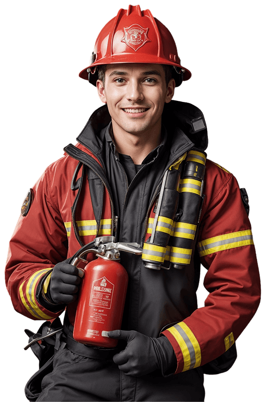 Professional security guard providing security services